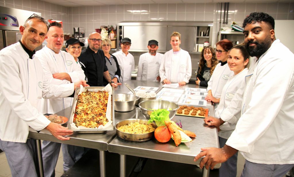 L'équipe de la cuisine centrale de la ville de Bassens